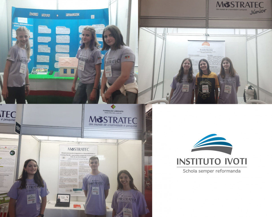 Estudantes do Instituto Ivoti apresentam trabalhos de pesquisa na Mostratec Júnior e na Mostratec