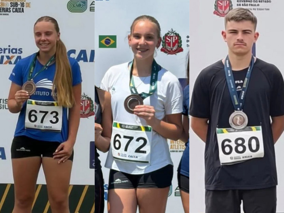 Atletas da Equipe Municipal de Atletismo/Instituto Ivoti conquistam medalhas no Campeonato Brasileiro Sub-16