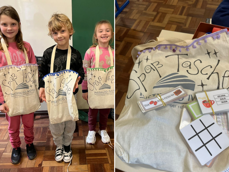 Spass Tasche incentiva aprendizado em família no 1. Klasse