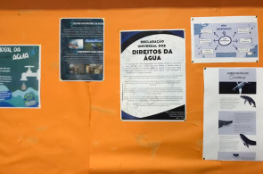 Turmas do Ensino Médio organizaram uma exposição sobre o Dia Mundial da Água