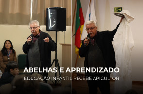 Bate-papo sobre apicultura aproxima Educação Infantil do universo das abelhas