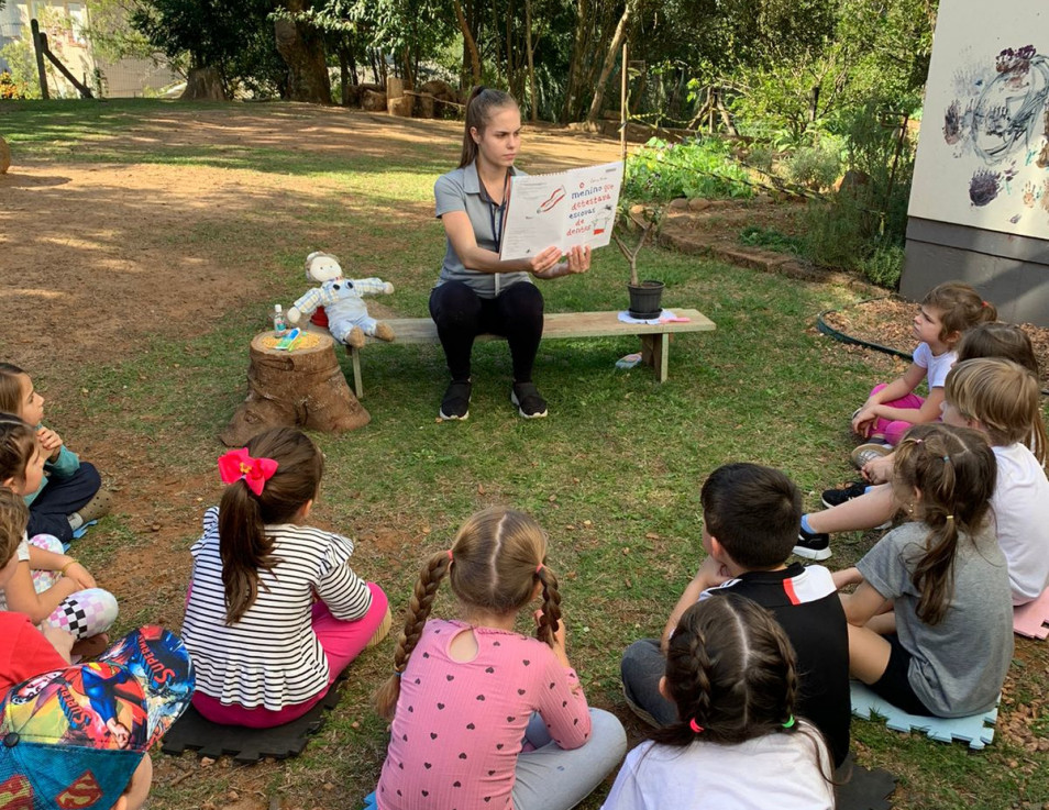 Turma da Educação Infantil do Instituto Ivoti realiza projeto sobre higiene