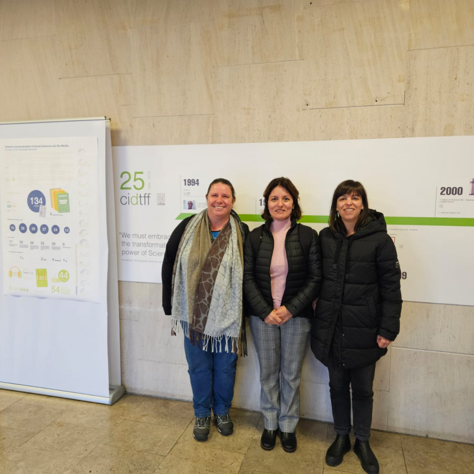 Ângela Musskopf recebe visita de acompanhamento de pesquisa em Aveiro, Portugal
